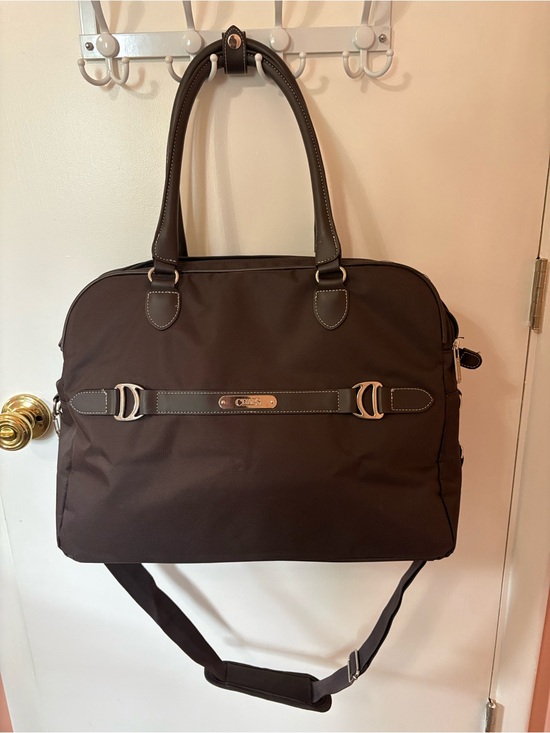 Chaps Other - Chaps Brown Nylon Traveler Briefcase with Leather Trim